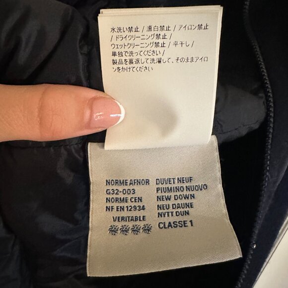 Navy Moncler Maglione Tricot Cardigan - Picture 3 of 5